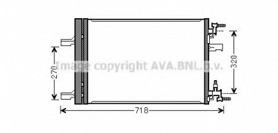 AVA QUALITY COOLING ol5500 -  Конденсатор, кондиционер